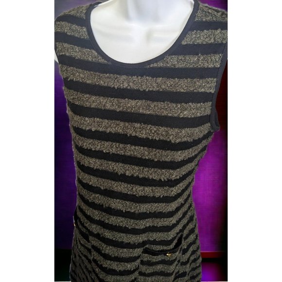 Monteau Striped Gothic Mod Dress - Picture 2 of 15